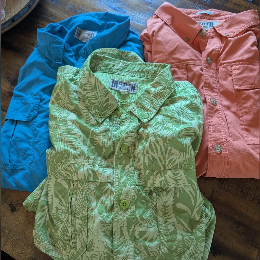 Duluth Men's Button Up 3xlt Shirt Lot Of 3